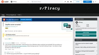 Depfile owner arrested : Piracy - Reddit
