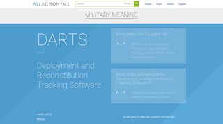 Deployment and Reconstitution Tracking Software - All Acronyms ...