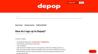 How do I sign up to Depop? – Help Centre