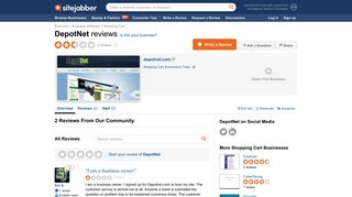 DepotNet Reviews - 2 Reviews of Depotnet.com | Sitejabber