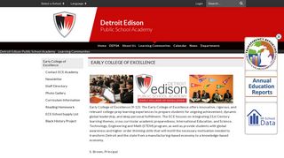 Early College of Excellence - Detroit Edison Public School Academy