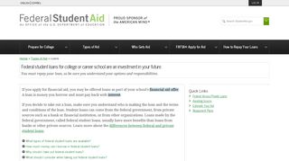 Loans | Federal Student Aid - ED.gov