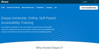 Online, Self-Paced Accessibility Training | Deque University