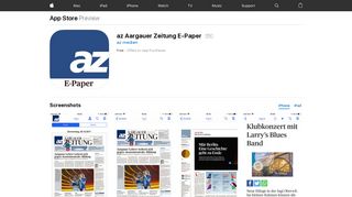 az Aargauer Zeitung E-Paper on the App Store - iTunes - Apple