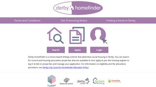 Login/Your Status - Derby Homefinder