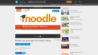 Moodle user group May 2014 Derby College - SlideShare