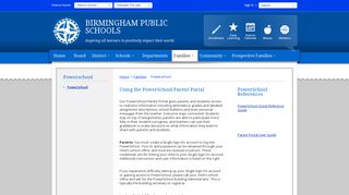 Powerschool - Birmingham Public Schools