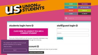 Login // Union of Students - Derby Students' Union