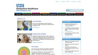 Work for us - Derbyshire Healthcare NHS Foundation Trust