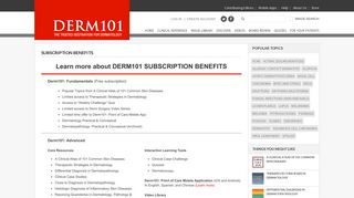 Subscription Benefits - Derm101