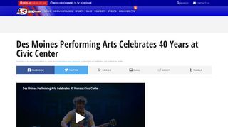Des Moines Performing Arts Celebrates 40 Years at Civic Center ...