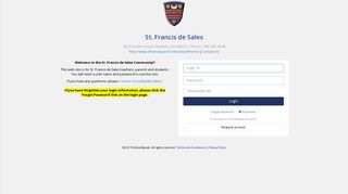 Login | St. Francis de Sales - SchoolSpeak
