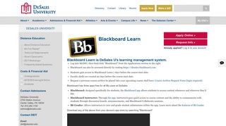 Blackboard Learn - DeSales University
