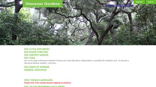 purchase your tickets - Descanso Gardens