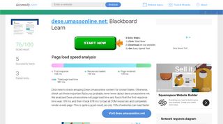 Access dese.umassonline.net. Blackboard Learn