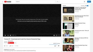 Tutorial #1: Download and Install the Deseret Bookshelf App - YouTube