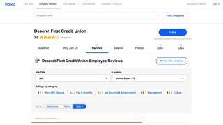 Working at Deseret First Credit Union: Employee Reviews | Indeed.com