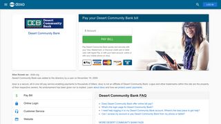 Desert Community Bank: Login, Bill Pay, Customer Service and Care ...