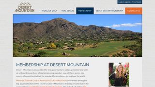 Club Membership Information - Desert Mountain Club Scottsdale ...