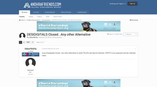 DESIDIGITALS Closed...Any other Alternative - Discussions ...