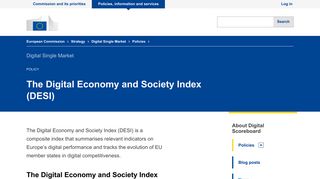 The Digital Economy and Society Index (DESI) | Digital Single Market