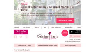 Login to your account / La Cuisine Paris