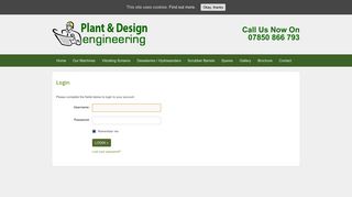 Login - Plant & Design Engineering