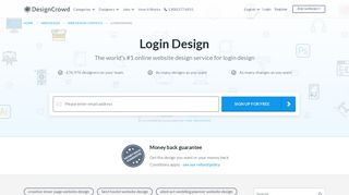 Login Design | 1000's of Login Design Ideas - DesignCrowd