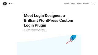 Meet Login Designer, a Brilliant WordPress Custom Login Plugin ...