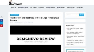 The Fastest and Best Way to Get a Logo - DesignEvo Review - Mr ...