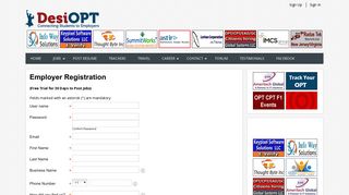 DesiOPT.com: Registration
