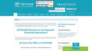 DesiOPT Jobs, OPT Resume Database, Training & Placements
