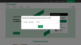 Desjardins: Personal and business financial services