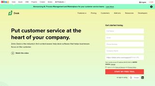 Zoho Desk | Customer Service Software for Context-Aware Support