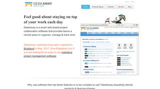 DeskAway: Online Project Collaboration Software For Small Business ...