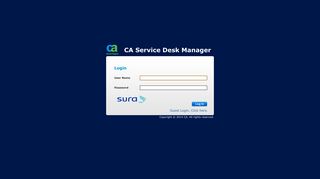 CA Service Desk Manager - Login