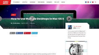 How to Use Multiple Desktops in Mac OS X - MakeUseOf