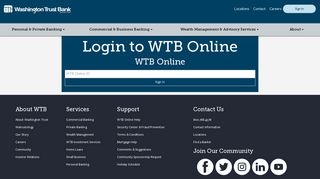 Washington Trust Bank Mobile Desktop Login