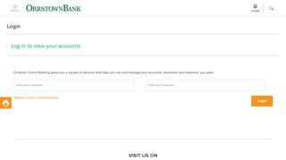 Desktop Login - Orrstown Bank