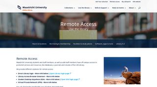 Remote Access - Online Library | Maastricht University