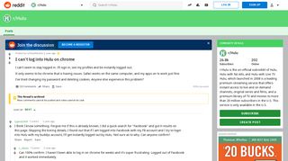I can't log into Hulu on chrome : Hulu - Reddit