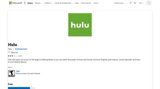 Get Hulu - Microsoft Store