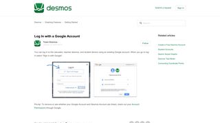 Log In with a Google Account – Desmos