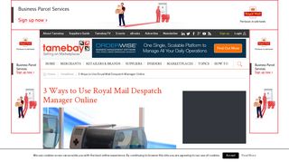 3 Ways to Use Royal Mail Despatch Manager Online - Tamebay