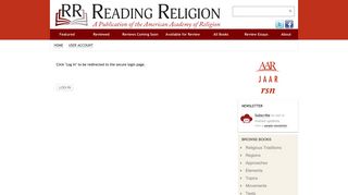 Log in | Reading Religion