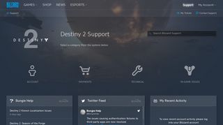 Destiny 2 - Blizzard Support - Blizzard Entertainment