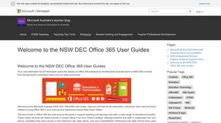 Welcome to the NSW DEC Office 365 User Guides – Microsoft ...