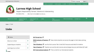 Links - Lurnea High School