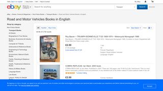 Road and Motor Vehicles Books in English | eBay
