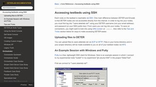 Accessing testbeds using SSH - DETERLab Documentation